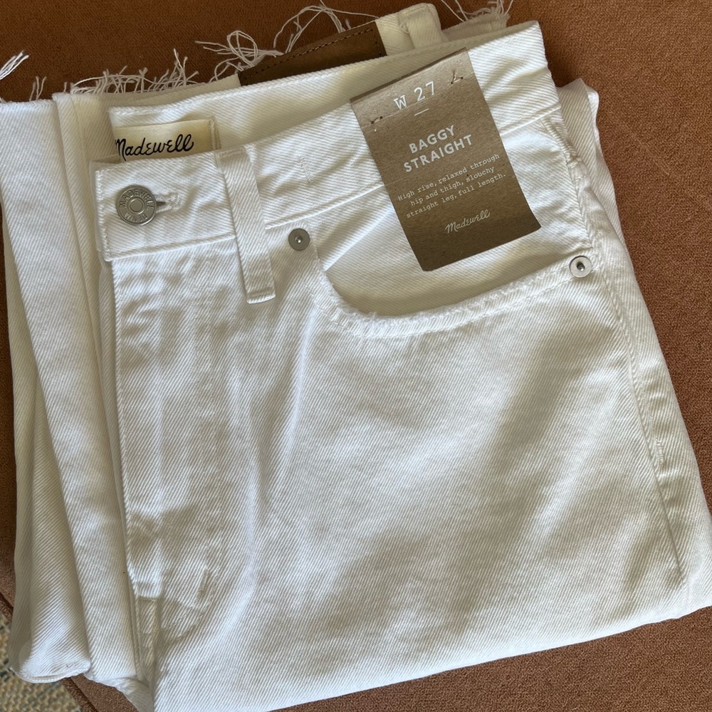 NWT Madewell Baggy Straight Denim Jeans